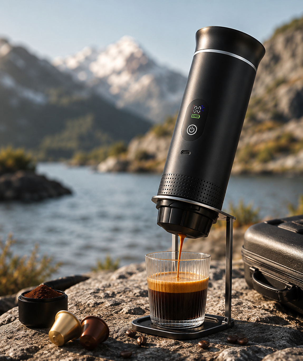 Pro+02 Portable USB Espresso Maker Profile